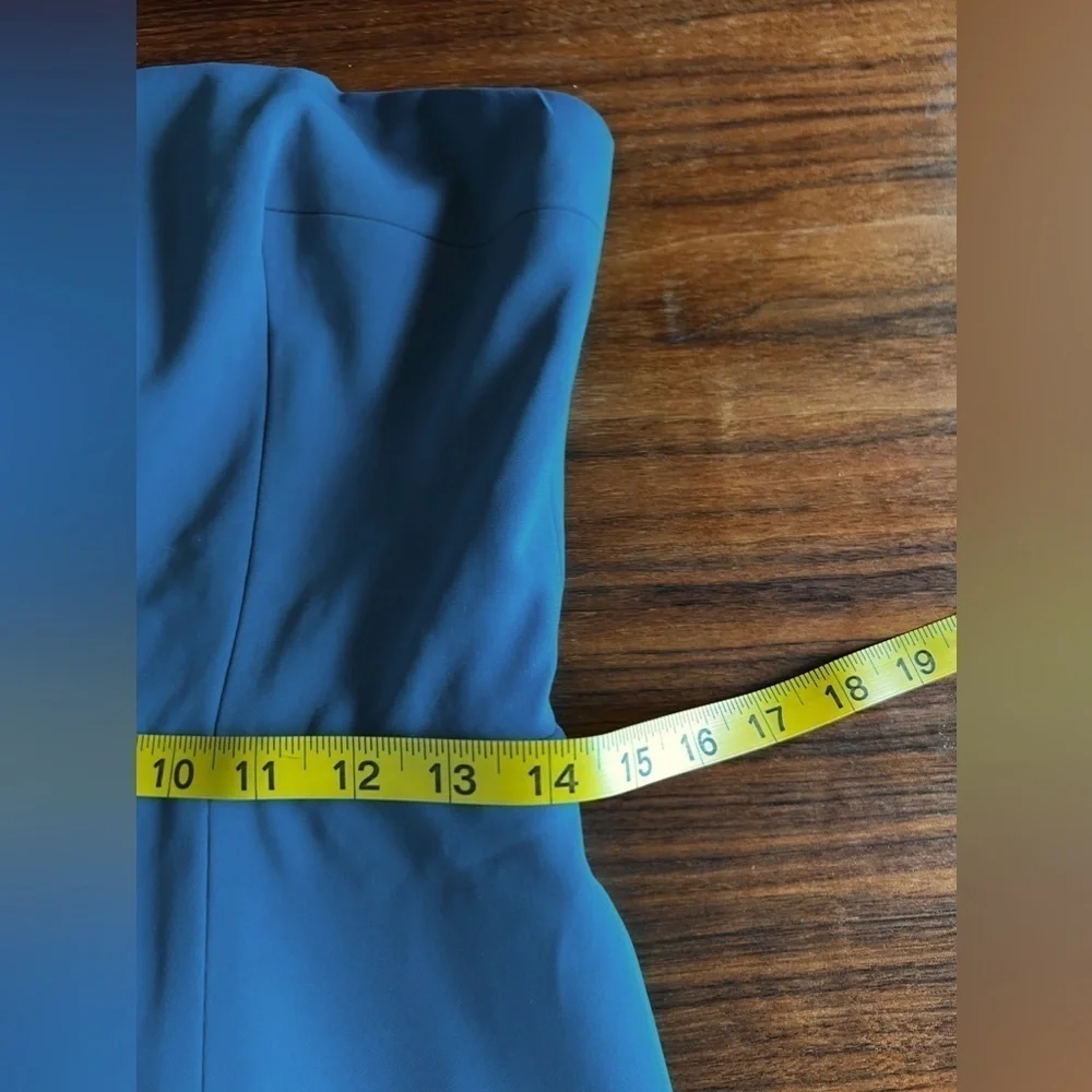 Jay Godfrey Teal Evening wear Strapless Dress size 6